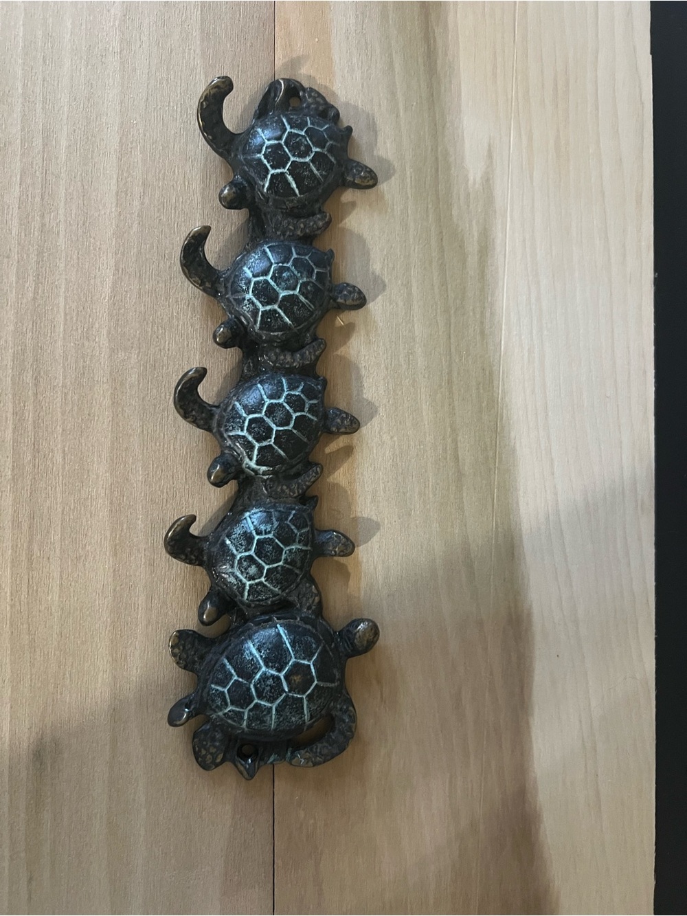 Turtle Wall Key Hook Hanger - Antique Finish